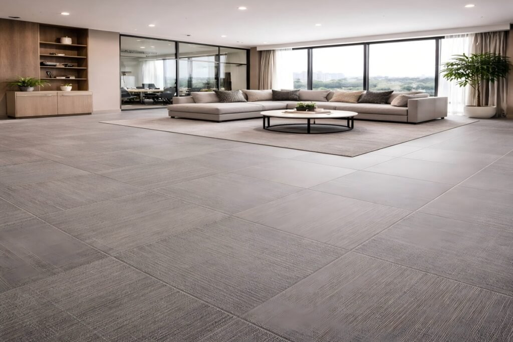 LVT vinyl tile flooring supplied in bulk for apartment development