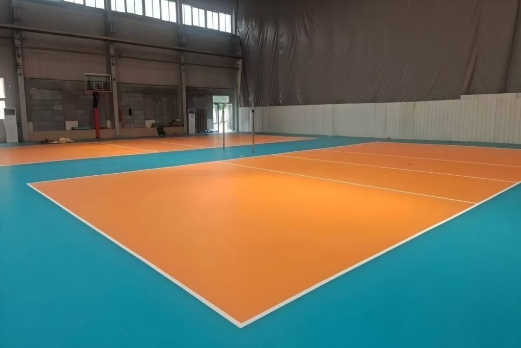 Professional indoor PVC sports flooring for volleyball court
